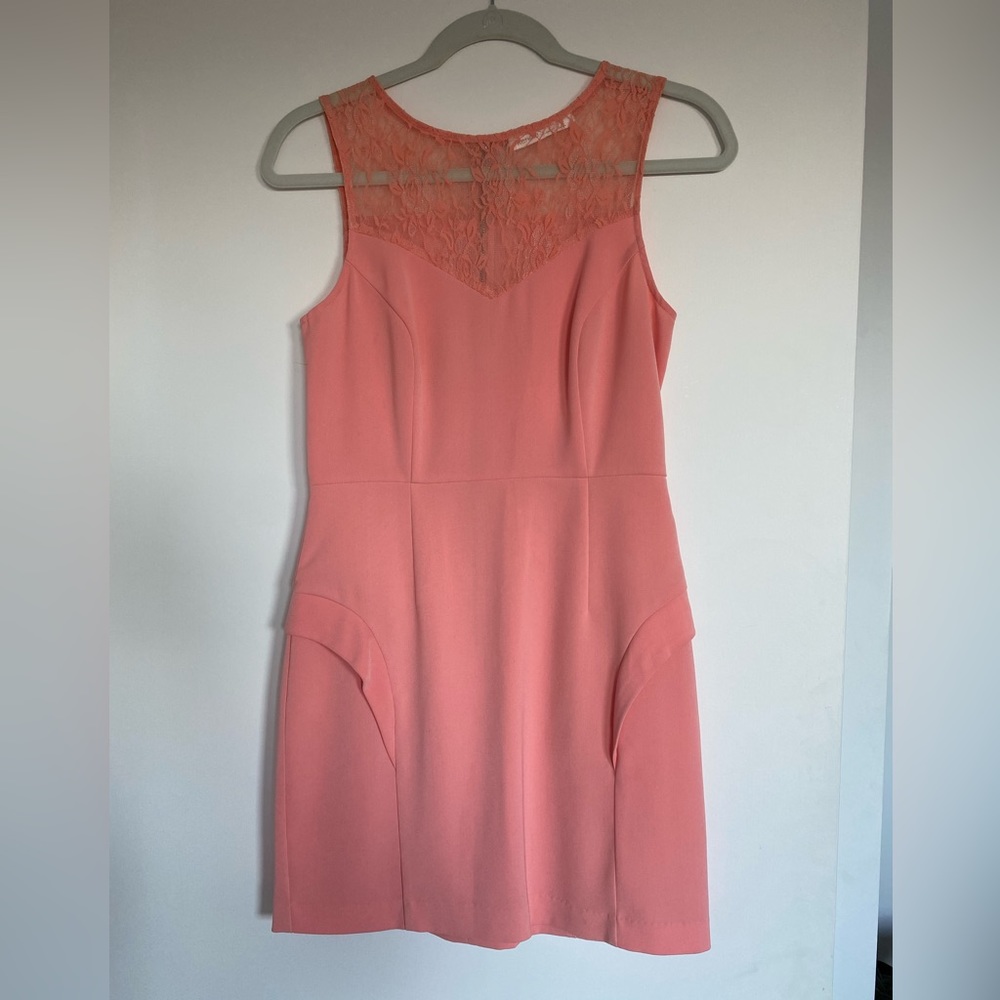 Coral dress (great for a wedding!)